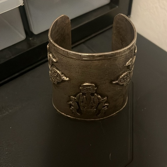 1940s Sterling silver bangle - Picture 4 of 4